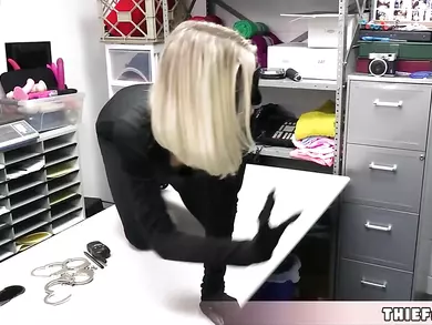Cute catwoman thief gets her uniform ripped then fucked hard by a horny cop