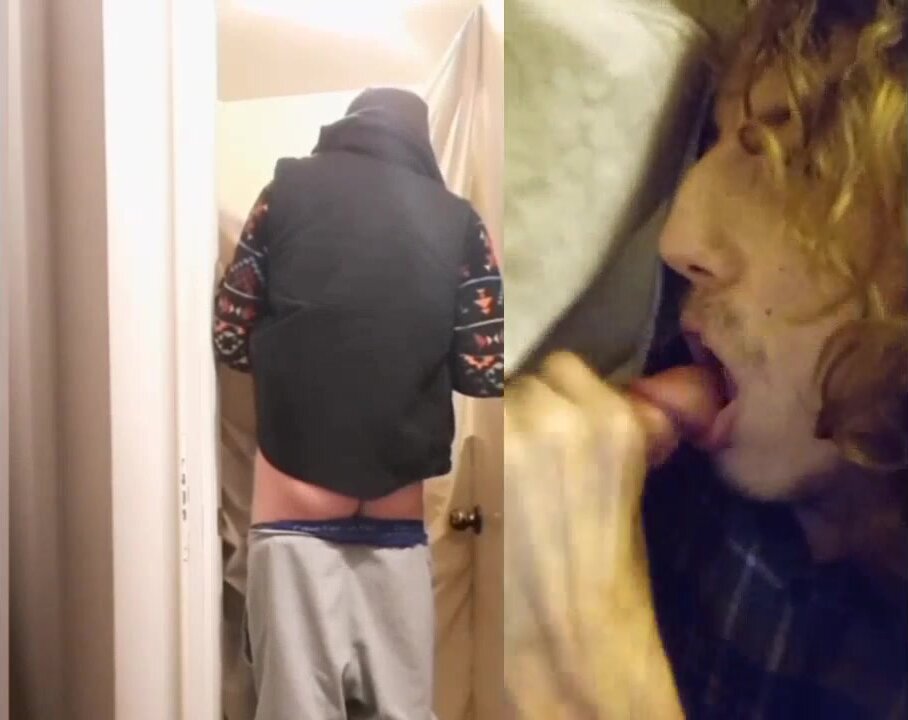 British man returns to Gloryhole and feeds me cum and piss