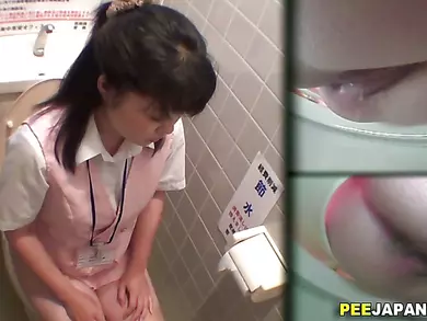 Asian ho pees in public