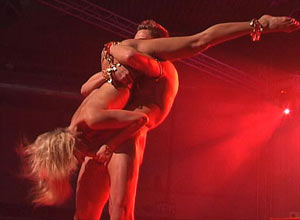 flexi acrobatic sex on public stage