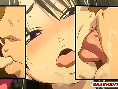 Japanese hentai gets squeezed her bigboobs and licked her wetpussy