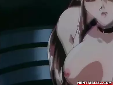 Captive hentai gets hard drilled by tentacles